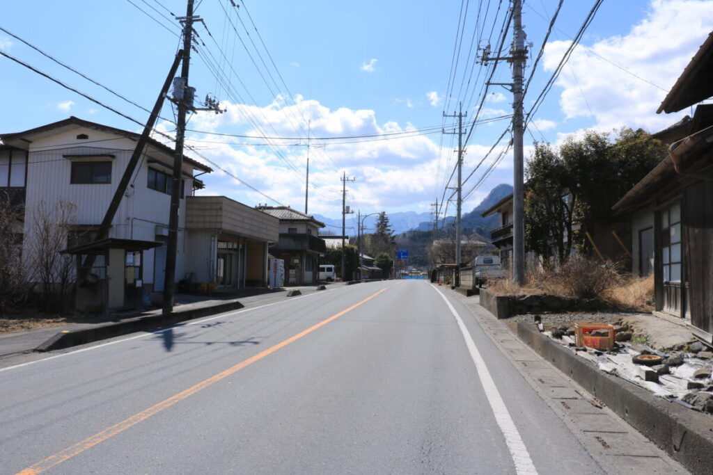 節分草園への道